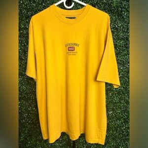 Vintage Abercrombie & Fitch Men’s XL Shirt Yellow Short Sleeve 90's Surf Shop